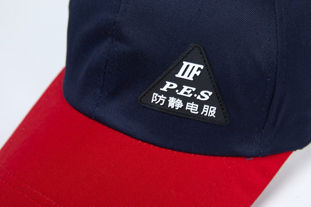 防靜電加油站撞色鴨舌帽 防靜電加油站撞色鴨舌帽