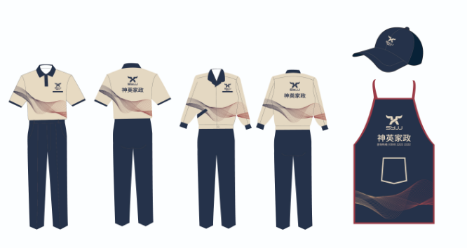 工作服設計效果圖 工作服設計效果圖