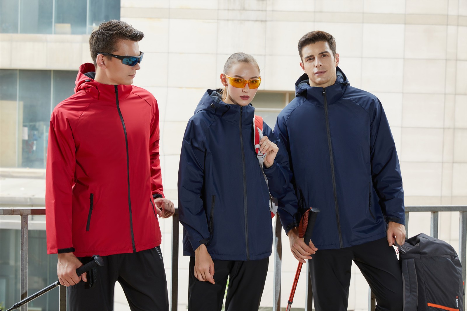 沖鋒衣模特上身效果展示圖 沖鋒衣模特上身效果展示圖